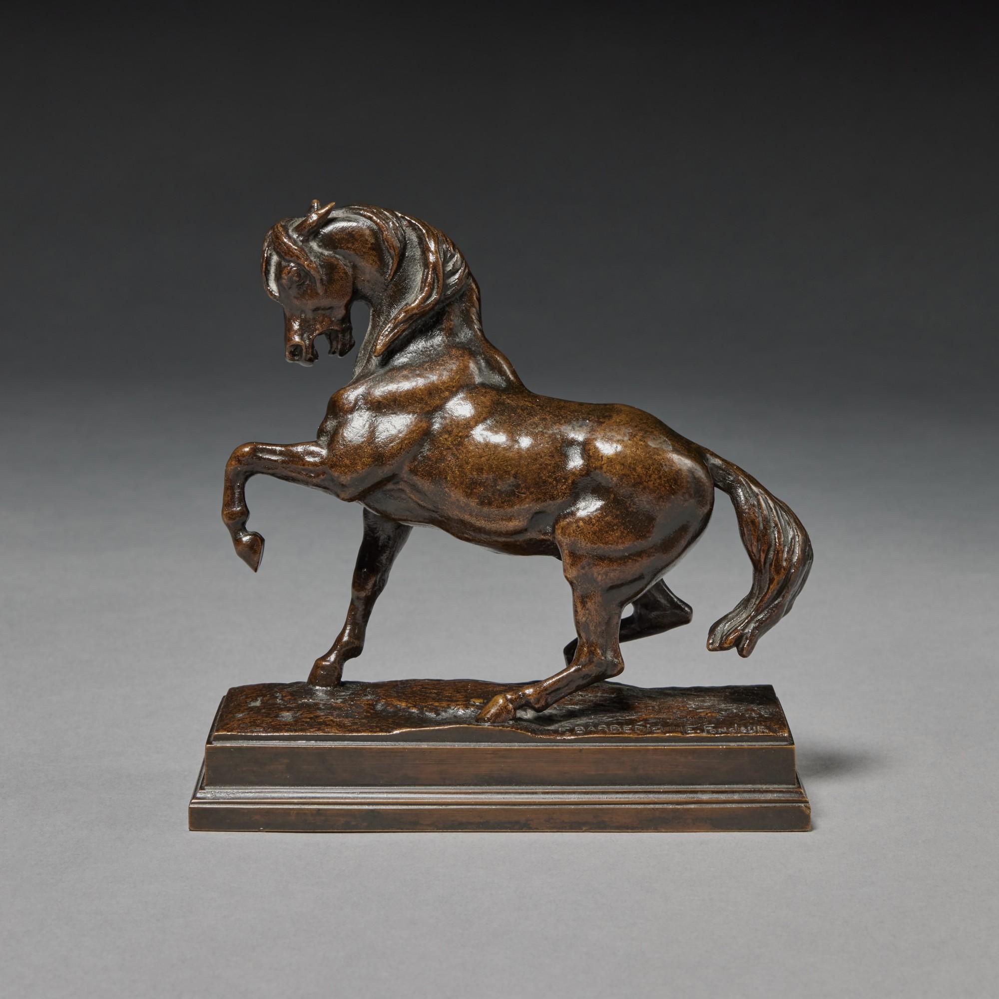 Antoine-Louis Barye - Cheval Turc No. 3 (ANTÉRIEUR GAUCHE LEVÉ, TERRASSE CARRÉE)