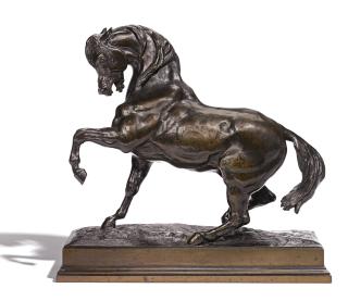 Antoine-Louis Barye - French cheval Turc No2 (Antérieur Gauche Levé, Terrasse Carrée) (Turkish Horse No2)