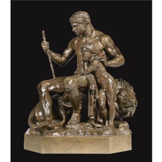 Antoine-Louis Barye - French La Genie De La Force Protégeant Le Travail