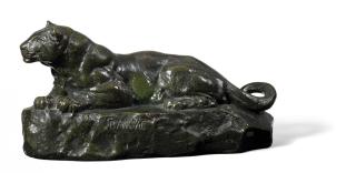 Antoine Louis Barye - Lagernde Löwin