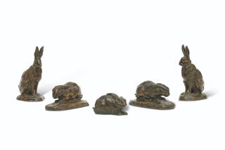 Antoine-Louis Barye - Lapins, Oreilles Couchées