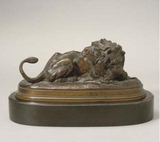 Antoine-Louis Barye - Lion Devorant Une Biche, Modele Concu En 1837, Epreuve Fondue Vers 1880 Par Barbedienne
