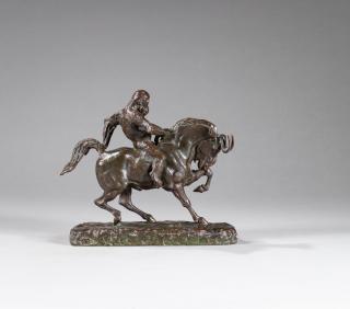 Antoine-Louis Barye - Singe monté sur un gnou (Ape riding a Gnu)