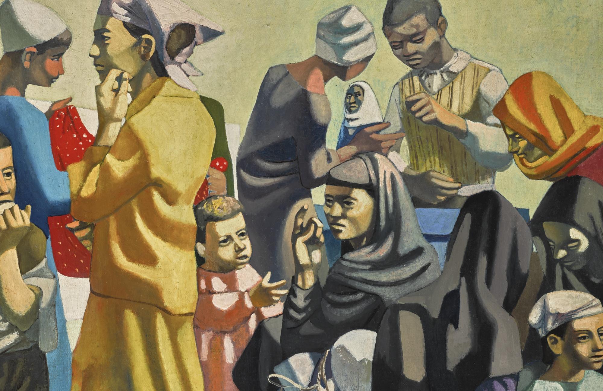 Antoine Malliarakis Mayo - Egyptian ismailia, Le Marché Arabe (Ismailia, The Arab Market) 