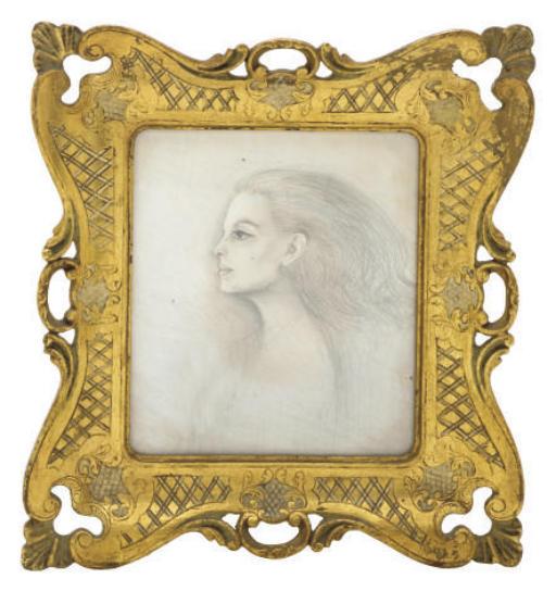 Antoine Tzapoff - Portrait Of Maria Felix (Verso); A Companion Portrait (Recto)