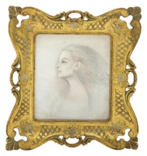 Antoine Tzapoff - Portrait Of Maria Felix (Verso); A Companion Portrait (Recto)