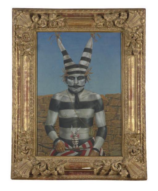 Antoine Tzapoff - Warrior With Kachina Doll