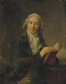 Antoine Vestier - Portrait du Ministre Etienne-Louis-Hector de Joly tenant un livre