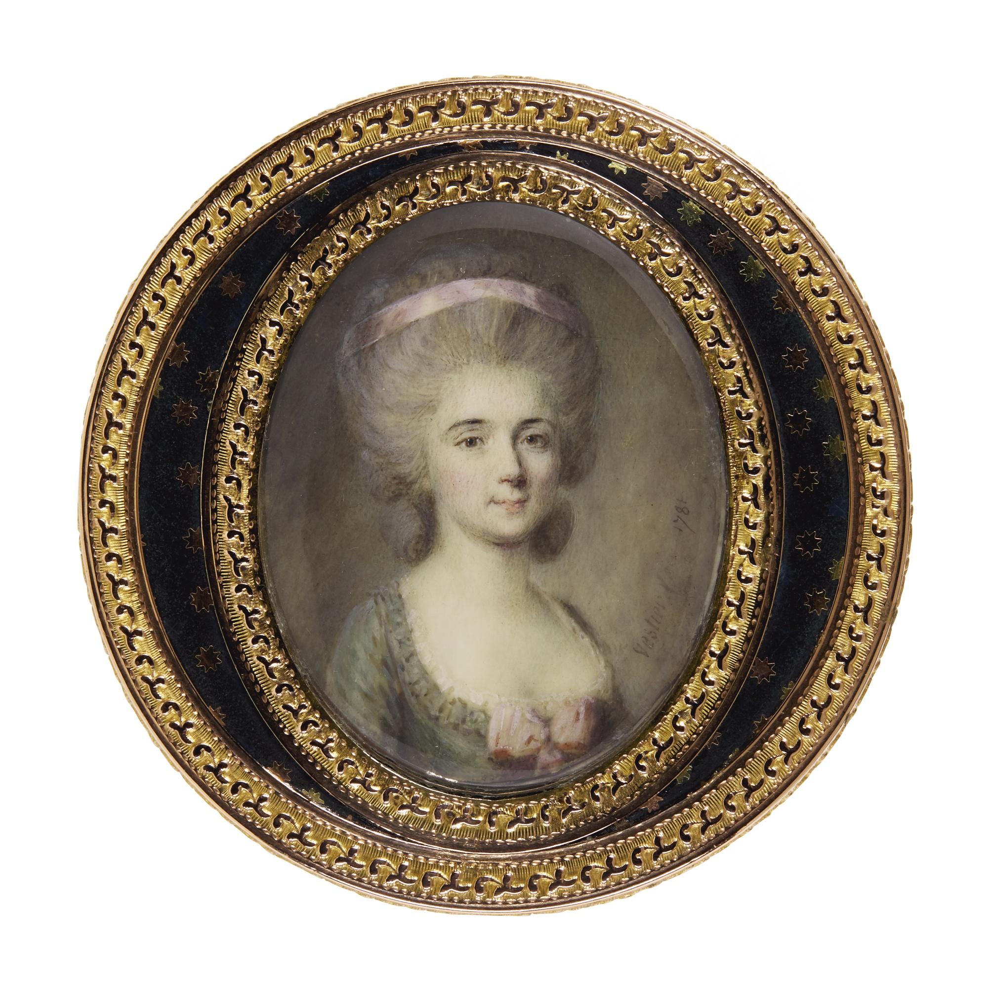 Antoine Vestier - Portrait Of Marie De Thiézac, Née Martel De Gaillon