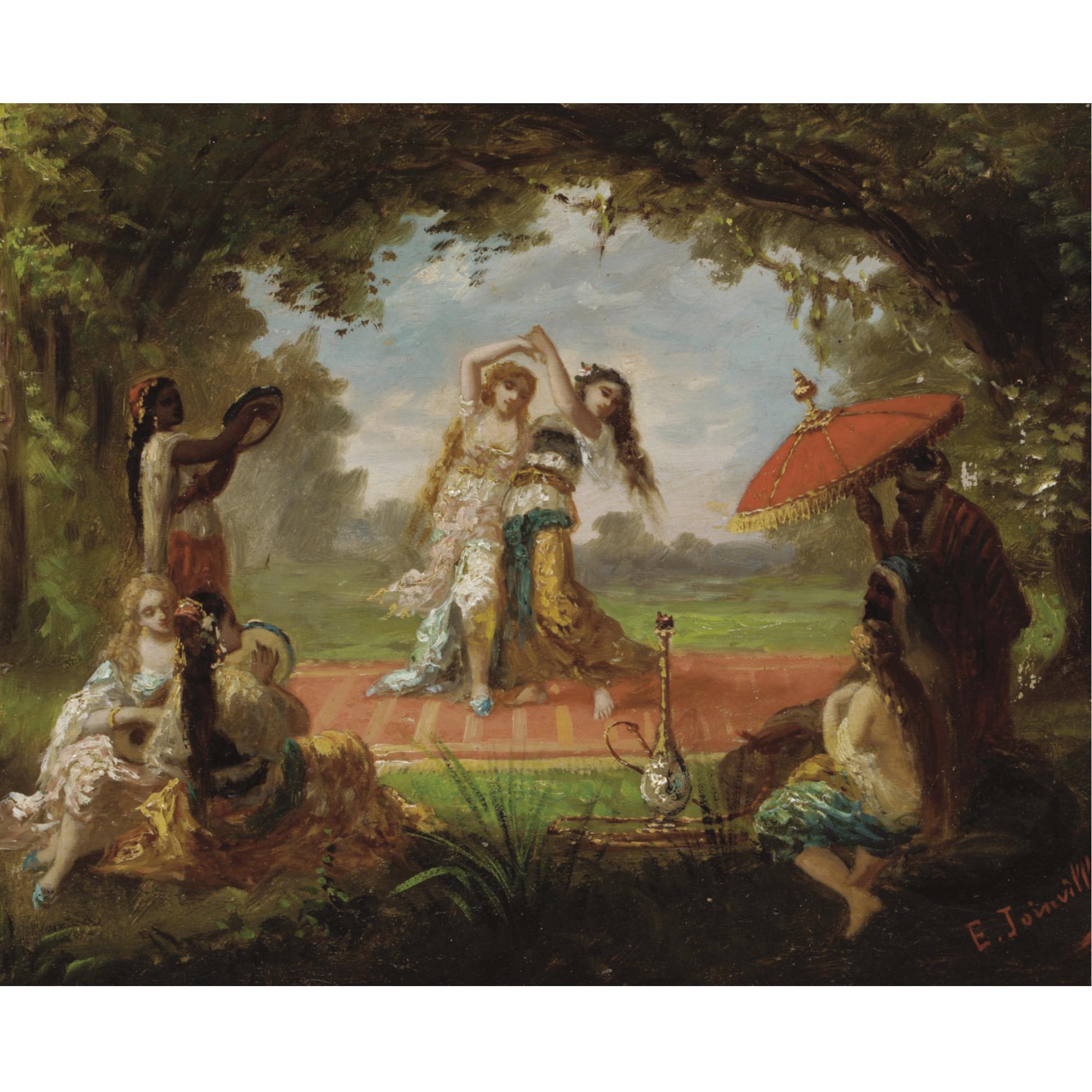 Antoine Victor Edmond Joinville - Danse Au Harem; Le Repos De Courtisanes
