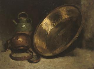 Antoine Vollon - Still life of kitchen utensils
