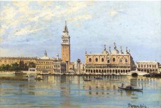 Antoinetta Brandeis - View of the Doges\' Palace