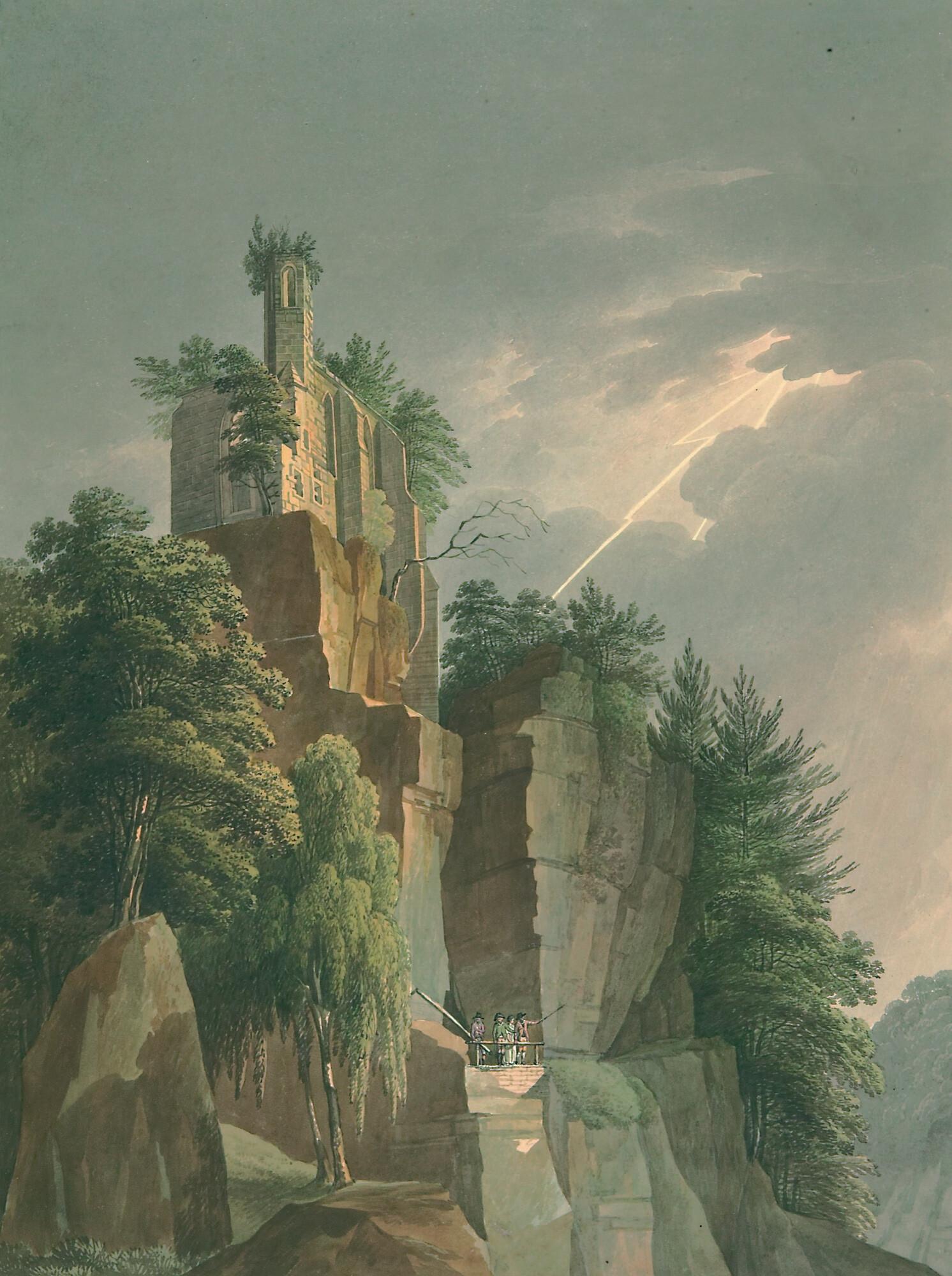 Anton Balzer - Ein Blitzschlag im Gebirge.