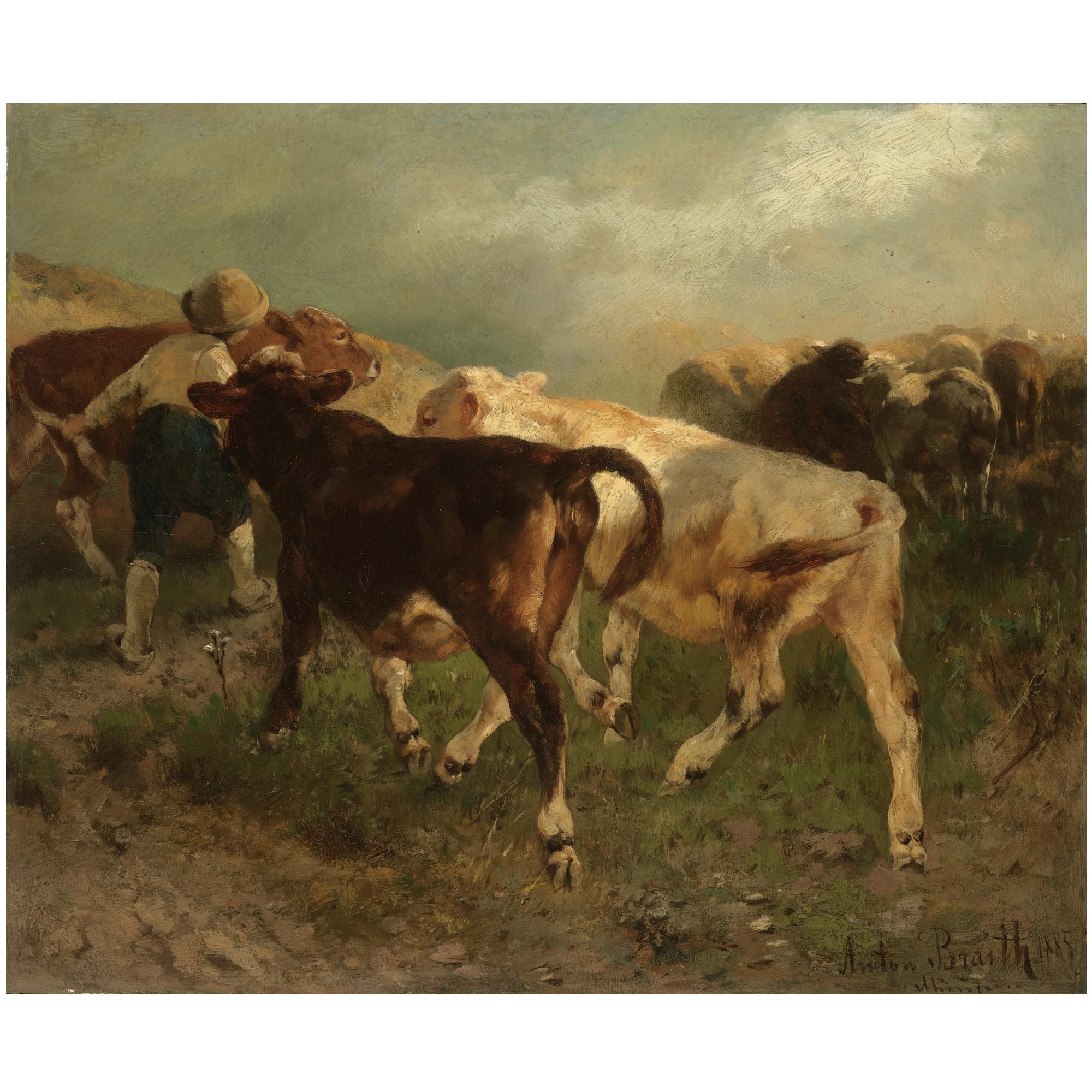 Anton Braith - German Aufziehender Sturm (Approaching Storm)