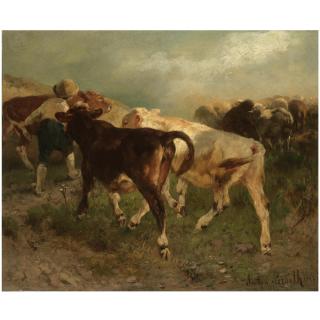 Anton Braith - German Aufziehender Sturm (Approaching Storm)