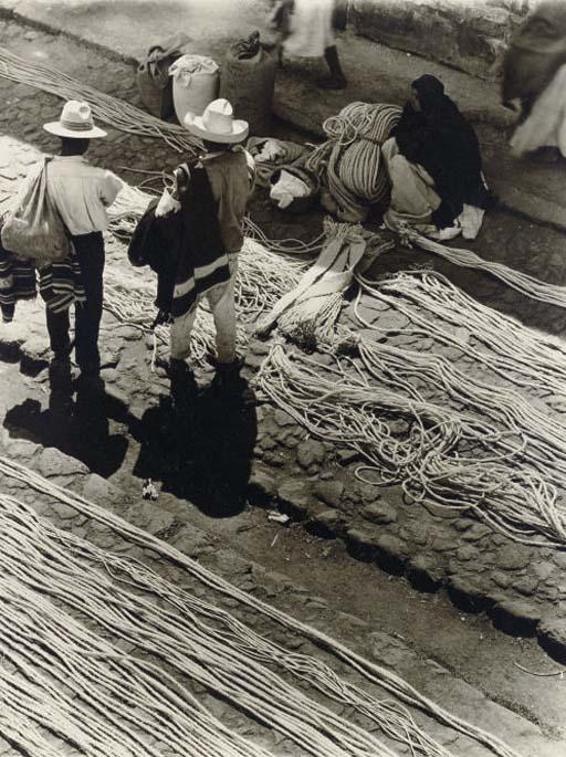 Anton Bruehl - Rope Market, 1932; Two Women, c. 1940s; Fruit Vendor, 1932; Zorina and Charles Laskay in \'Fools in Love\' from Louisiana Purchase, c. 1940s
