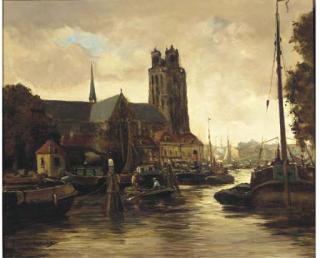 Anton Dirckx - Shipping in Dordrecht harbour