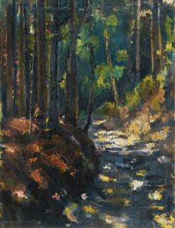 Anton Faistauer - Austrian A Forest Path