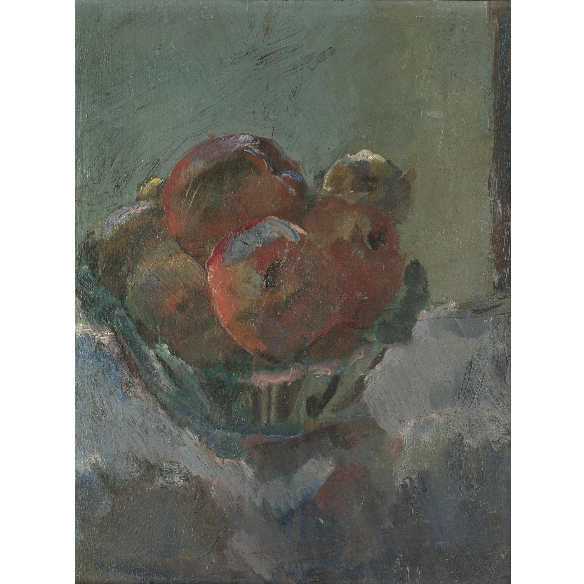 Anton Faistauer - Austrian Obststillleben In Keramikschale (Still Life With Fruits)