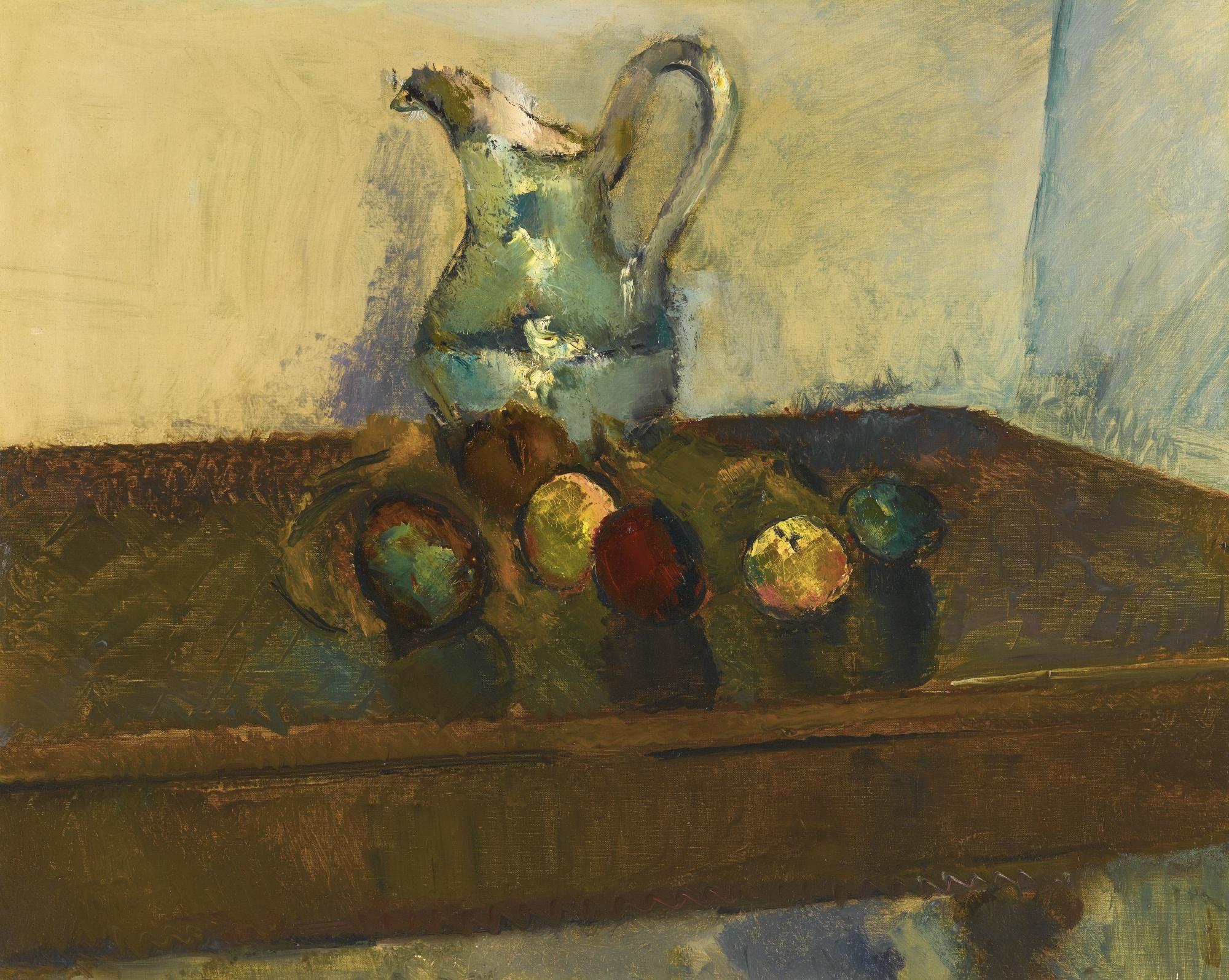 Anton Faistauer - Austrian Still Life With Apples And Pitcher