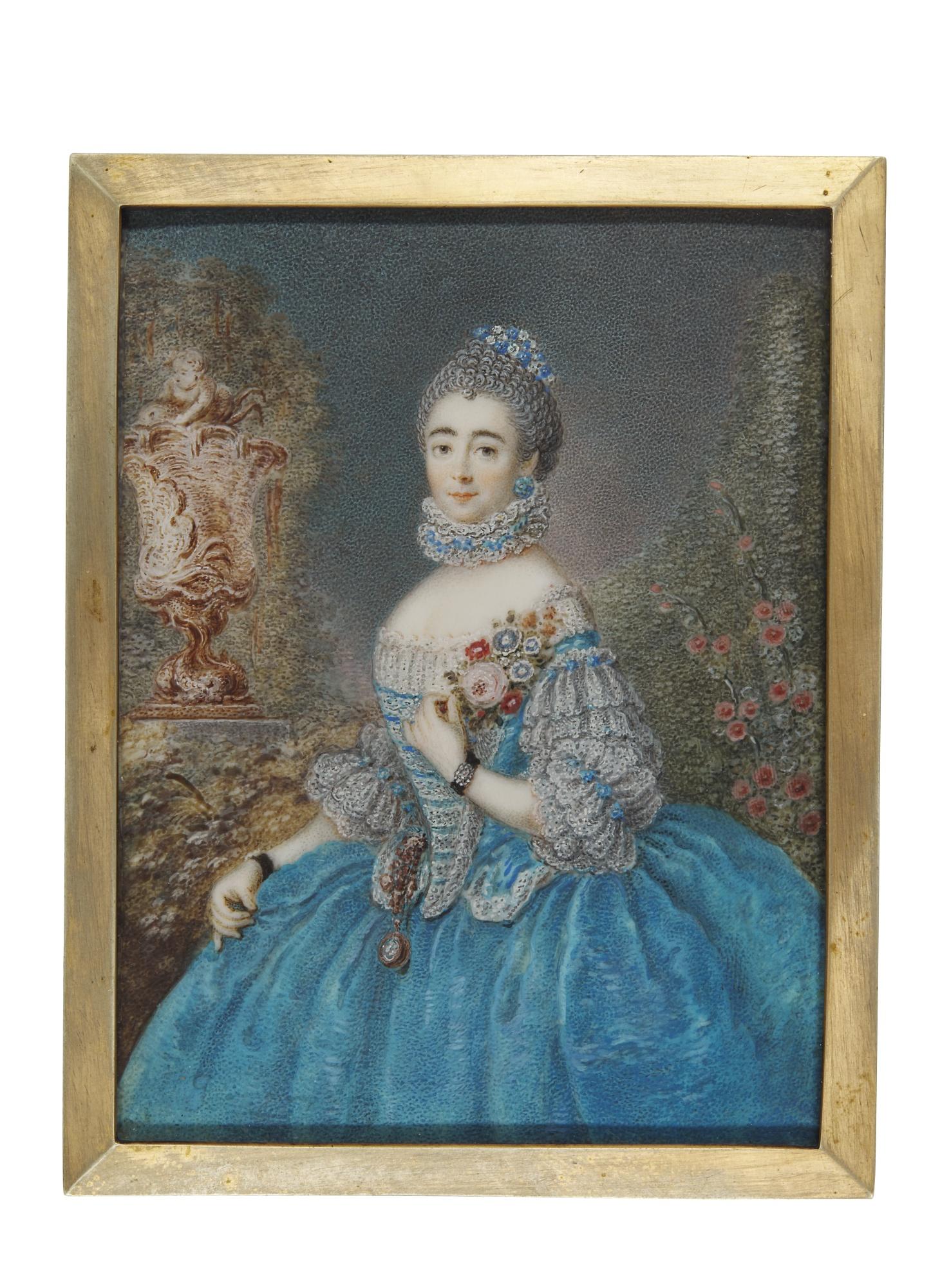 Anton Friedrich König - Portrait Of A Lady, Traditionally Identified As The Sister Of Generalin Von Duhan, Circa 1760