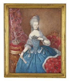 Anton Friedrich König - Portrait Of Crown Princess Friederike Luise Of Prussia (1751-1805), Circa 1775