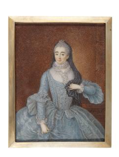 Anton Friedrich König - Portrait Of Generlin Von Duham, Circa 1760