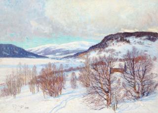 Anton Genberg - Vinter landscape from Jämtland