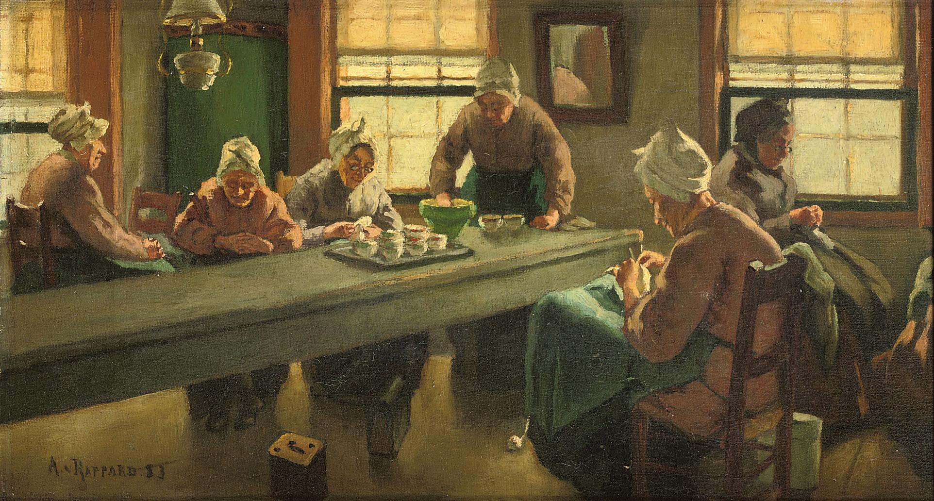 Anton Gerhard Alexander Ridder van Rappard - Oudevrouwenhuis te Terschelling: the Old Women-house on West-Terschelling