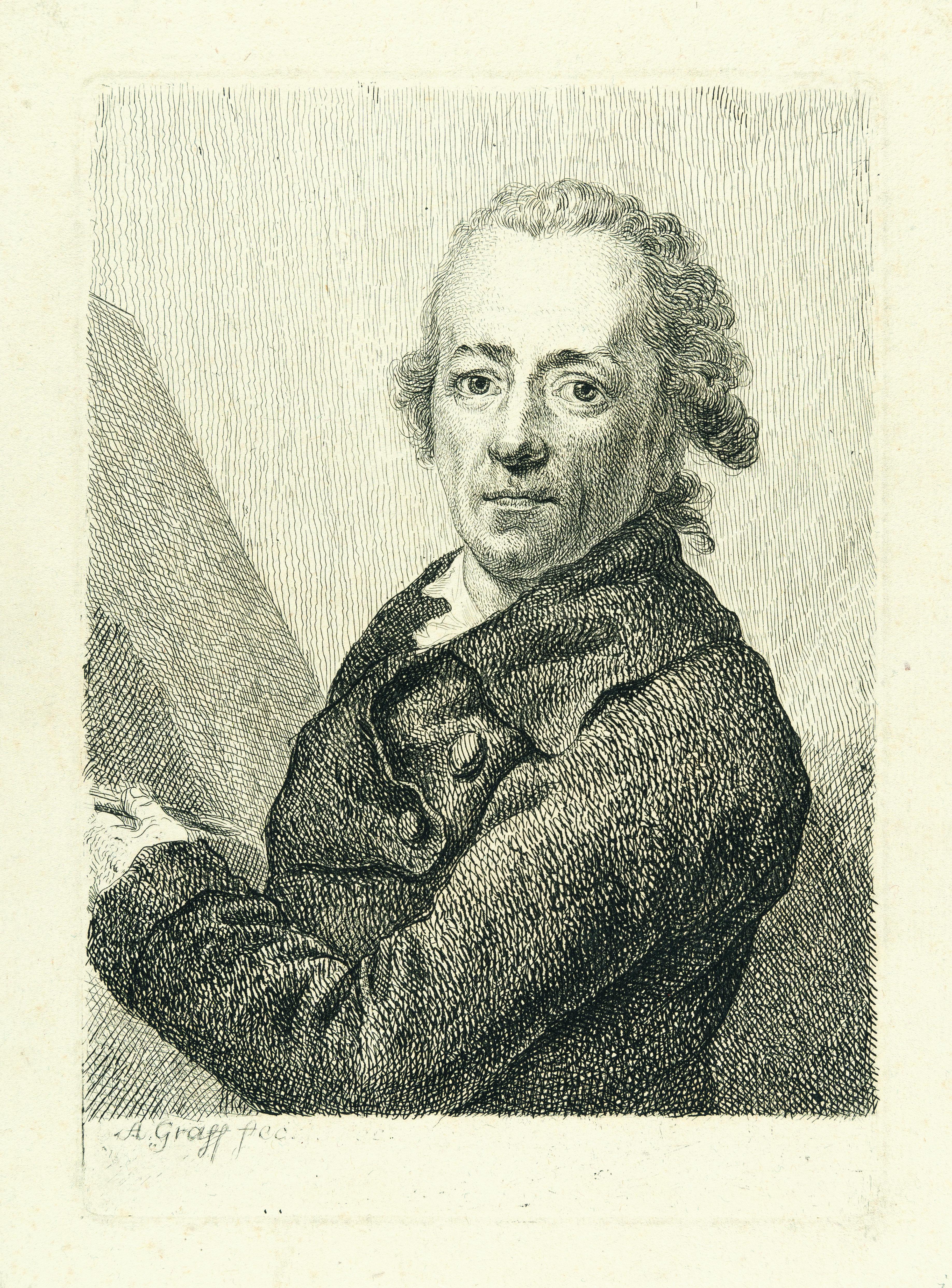 Anton Graff - Selbstbildnis an der Staffelei