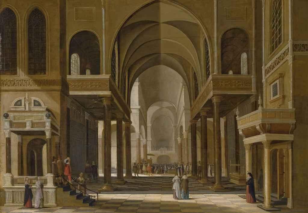 Anton Gunther Ghering - Intérieur d\'église