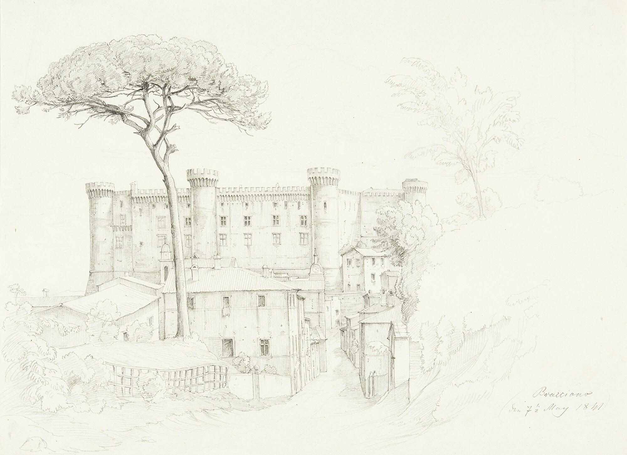 Anton Hallmann - Blick auf das Castello Odescalchi in Bracciano.