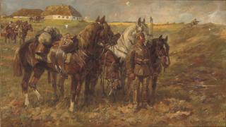 Anton Hoffmann - Cavalry at rest