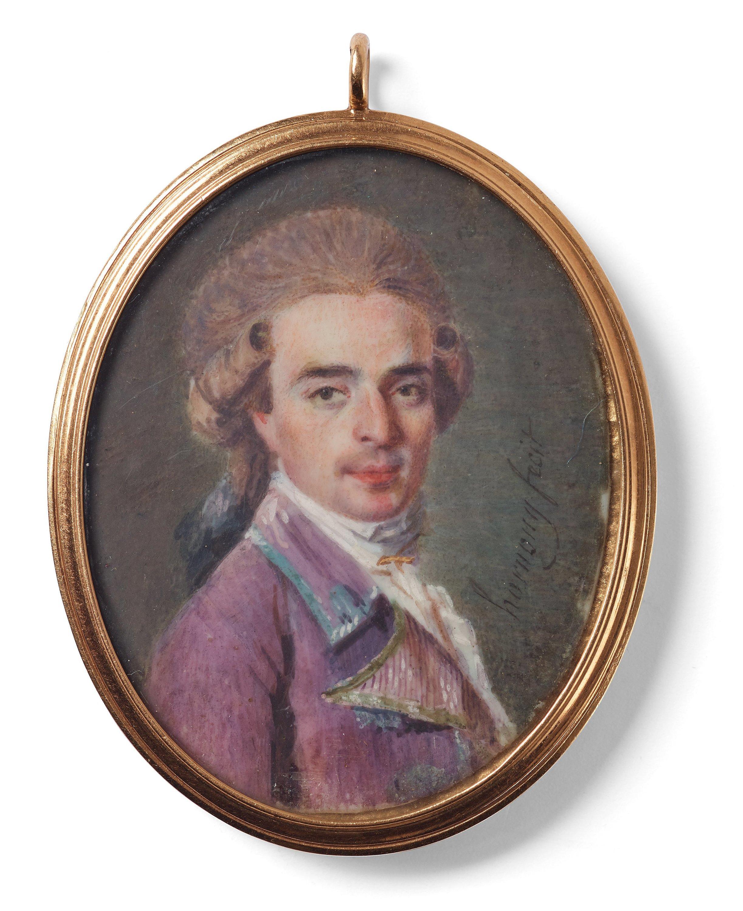 Anton Ivanovich Hornung - Miniature, by Joseph Hornung, signed Hornung fecit.