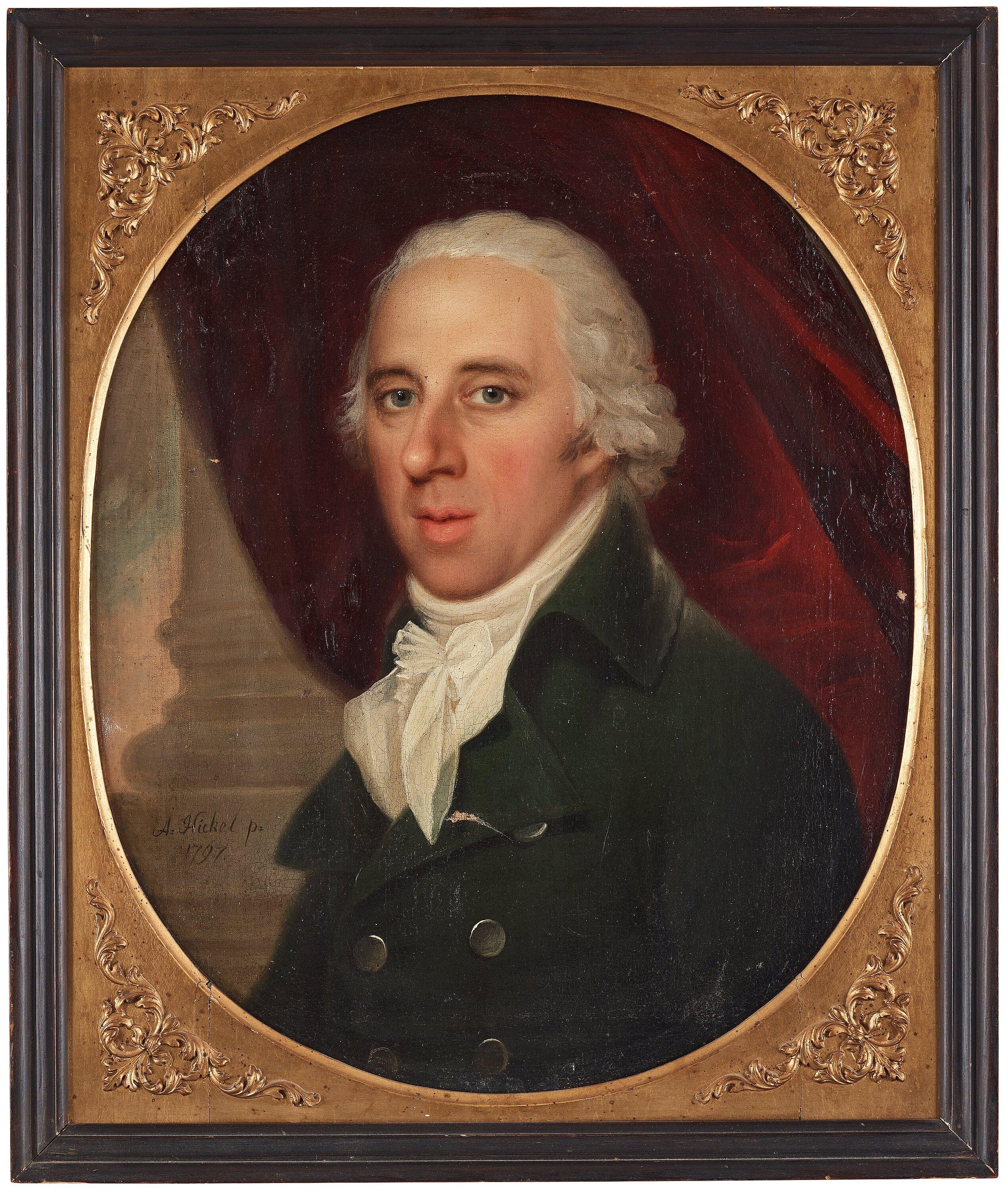 Anton Karl Hickel - Portrait of a gentleman