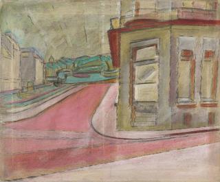 Anton Kerschbaumer - Straßenecke IV (Ostende)