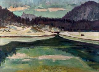 Anton Leidl - Stau bei Mittenwald