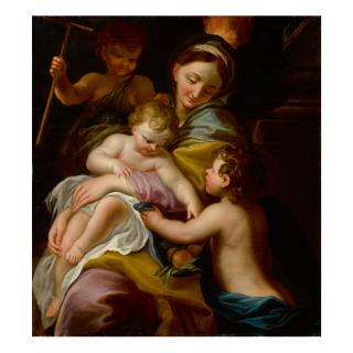 Anton Maria Piola - Madonna And Child With St. John The Baptist (Allegory Of Charity)