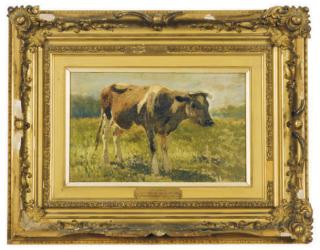 Anton Mauve - A cow in the meadow
