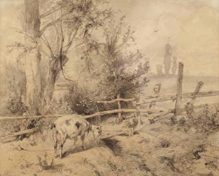 Anton Mauve - A Grazing Goat