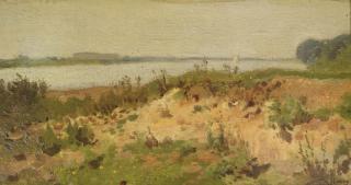 Anton Mauve - Along a river