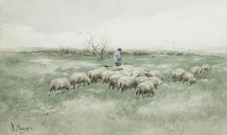 Anton Mauve - Changing pastures