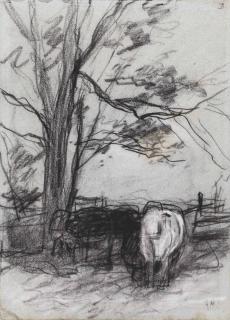 Anton Mauve - \'De Melkbocht\': Cows In The Corner Of A Field