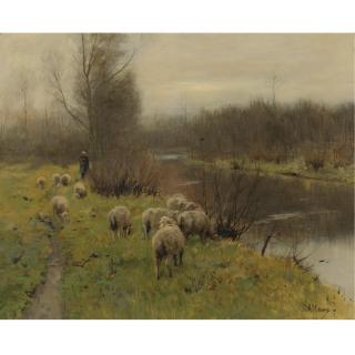 Anton Mauve - Dutch In The Pasture