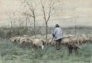 Anton Mauve - Herding the flock