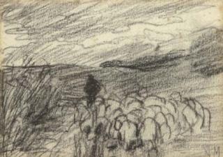 Anton Mauve - Leading the flock