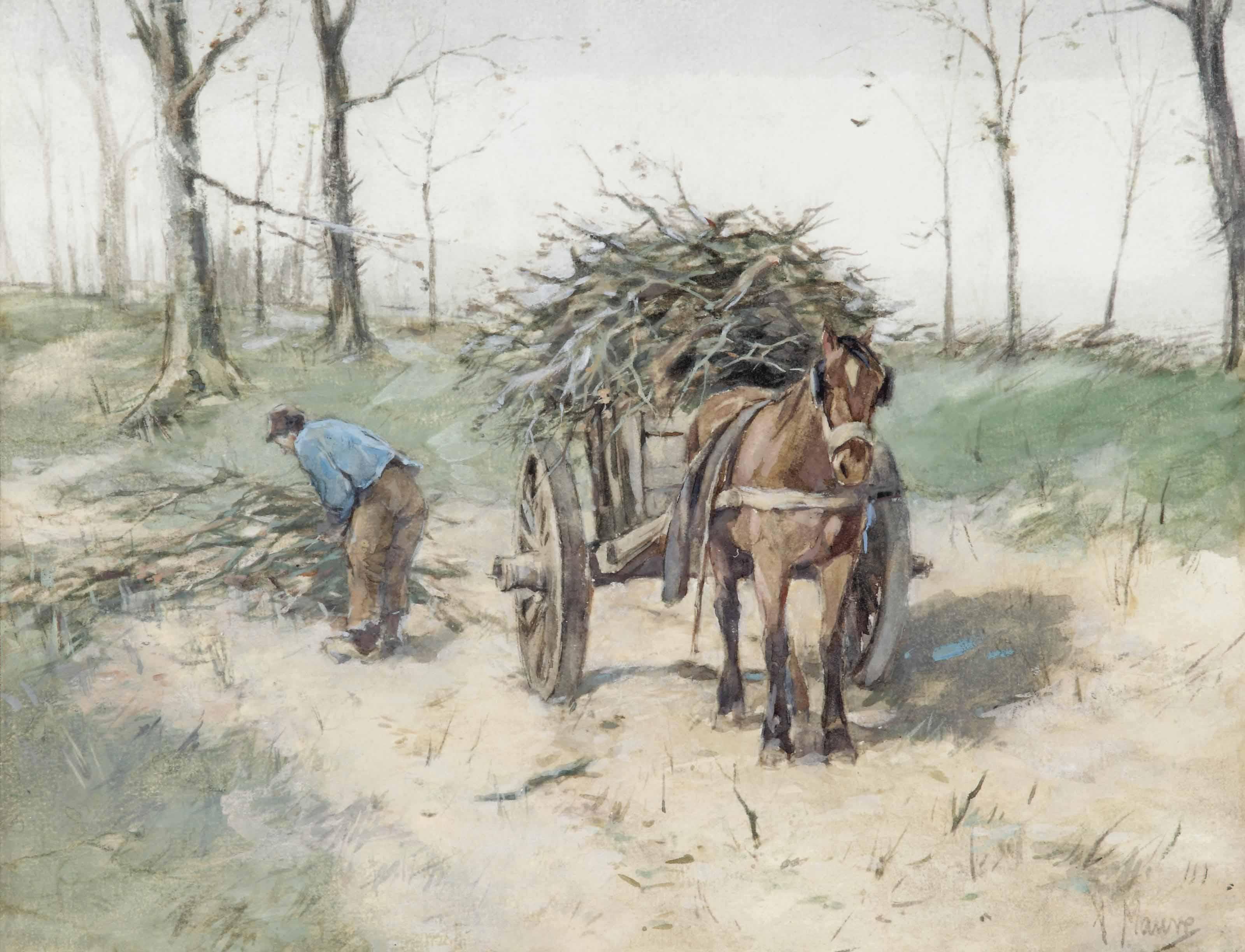 Anton Mauve - The wood gatherer
