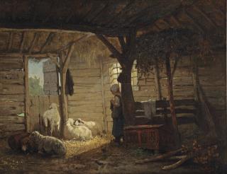 Anton Mauve - The young shepherdess
