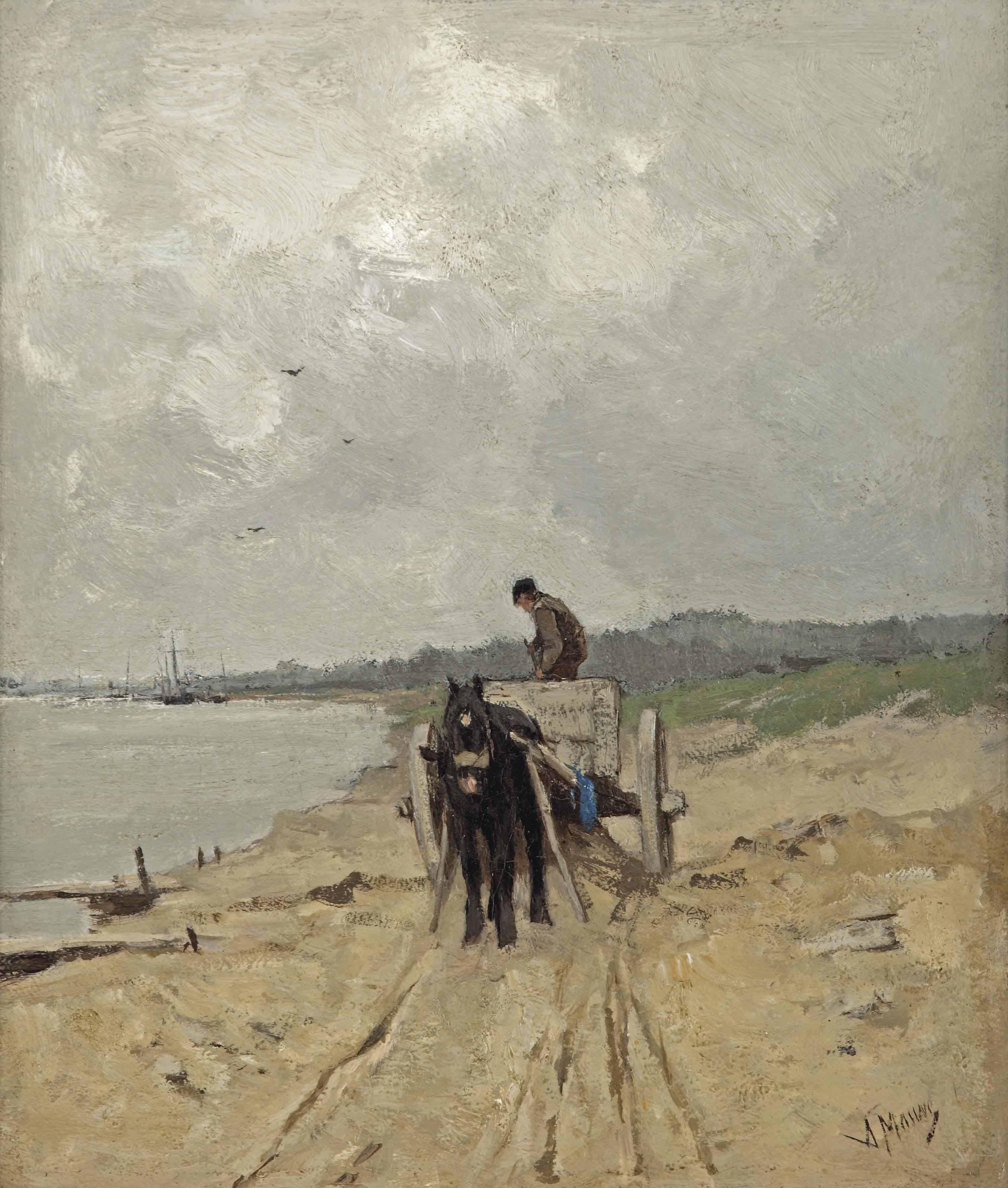 Anton Mauve - Zandrijder: the sand-cart