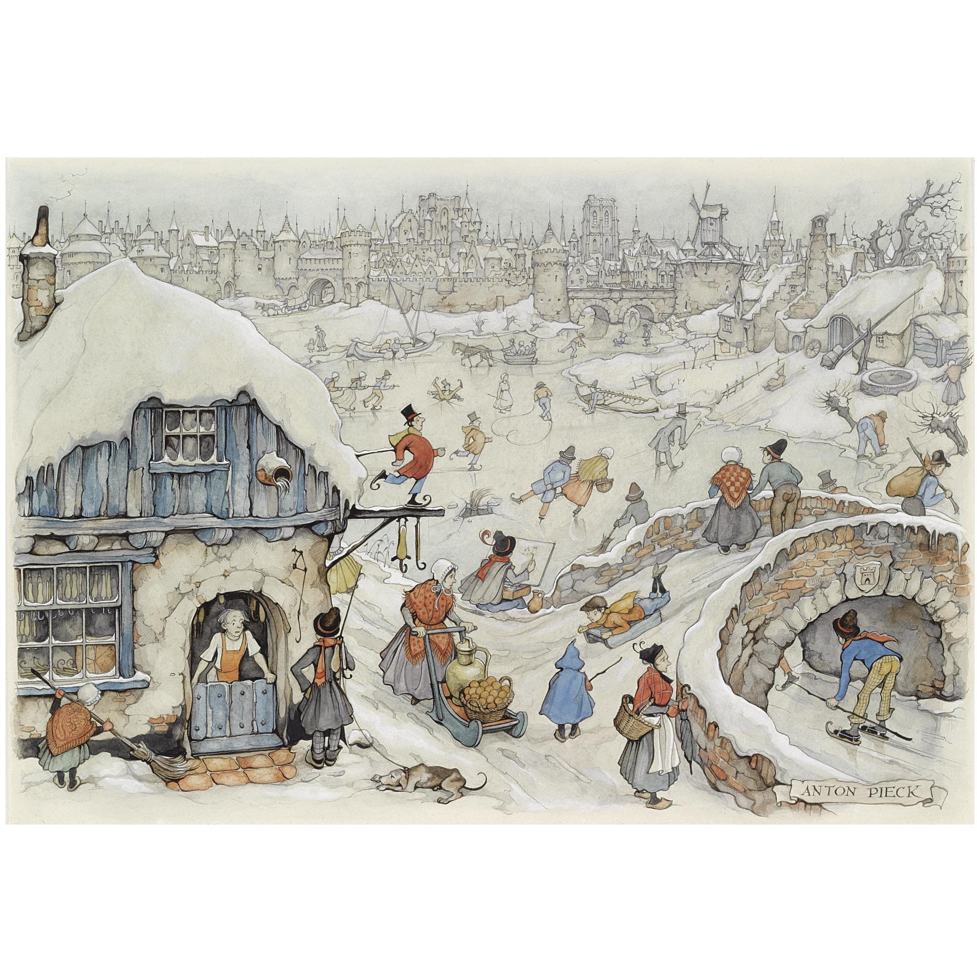 Anton Pieck - Dutch Winter Fun On The Ice